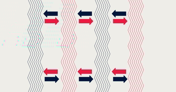 Flow of hot and cold medium in plate heat exchanger